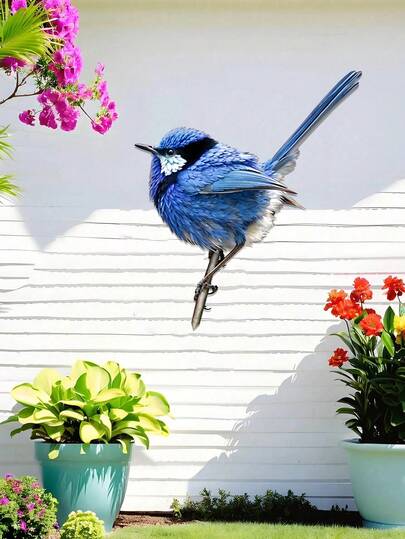 1 件铁皮画，色彩缤纷，描绘蜂鸟和喜鹊，2D 喜鹊和树枝图案，适用于墙面装饰、家居装饰、客厅装饰、卧室装饰、卧室配件、墙贴、户外花园装饰、庭院装饰、客厅装饰、房间装饰、卧室家居装饰