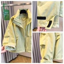 Women's Minimalist Softshell Jacket With Lining, Comfortable And Warm, Fashionable For Outdoor Sports, Holidays, Vacations, Daily Wear, Apré Fashion Multi-Style Outfit - Light Beige - View 10