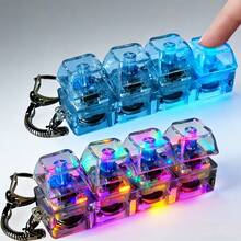 2 Pcs Keyboard Fidget Toy For Adults Fidget Clicker Decompression Fidget Keychain Stress Relief Presents For Adult To Relief Stress Pass The Time - 2 CÁI - Xem 2