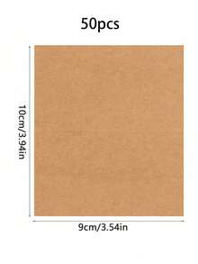 50/100pcs Placement Cards Can Be Filled With Banquet Seat Cards, With Kraft Paper, Table Setting Position Cards, Security Cards, Business Cards, Weddings, Tables, And Dinner Parties - Khaki - View 8