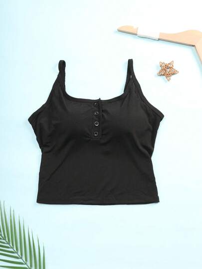 CELILIN Áo lót định hình dáng ngắn ôm sát, co giãn, có dây đeo vai và nút cài, dành cho nữ, có đệm ngực không thể tháo rời, dây đeo vai điều chỉnh được, thích hợp mặc trong hoặc ngoài.