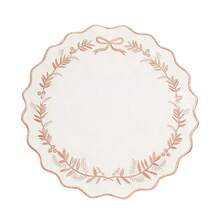 Embroidery Placemat, Rustic Dining Table Mat Heat-Resistant Non-Slip Placemat Home Decor - 粉色 - 查看 3