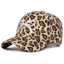 1pc Women's Bow & Leopard Print Embroidered Baseball Cap, Street Fashion Casual Hat For Spring/Autumn Outdoor, Travel, Beach - Multicolor - View 10