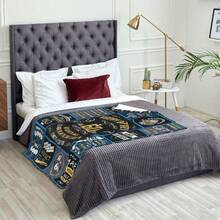 Celebrating The Birthday Of An Elderly Person Pattern Print Blanket, Soft Flannel Throw For Home, Office, Camping, Sofa And Bed, Gifts For Valentine's Day, Saint Patrick's Day - 六十歲 - 查看 6
