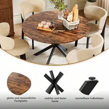Dining Tables - Round Dining Table 120 cm - View 6