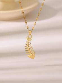 1件时尚独特设计的高端创意项链，18K镀金不锈钢可活动锦鲤鱼吊坠项链，3D立体鱼身，适合男女日常佩戴，也适合节日、生日或作为礼物。 - 金色 - 查看 7