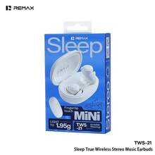 TWS-21 REMAX Sleep Earphones: Ergonomic Design, Mini Invisible In-Ear Design, Comfortable Fit For Side Sleeping Without Ear Pressure, Compatible With All Models. - Beige - View 3