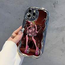 Muñeca  con atuendo de circo. Esta elegante funda para teléfono es compatible con Samsung, Apple, OPPO, , etc. Fabricada en TPU flexible, resistente a golpes y arañazos, ofrece una excelente protección contra caídas y un agarre cómodo. Es un regalo ideal para familiares, amigos y seres queridos, y una opción perfecta para festivales. - Plateado - Ver 2