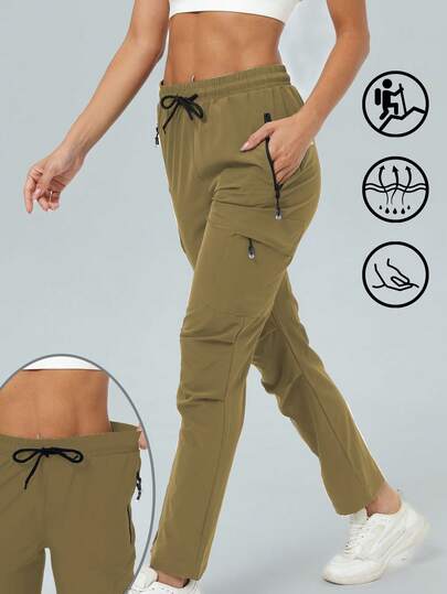DREAMSPORT Women's Cargo Joggers & Baggy Pants | Lightweight Quick Dry Hiking Travel Pants, Casual Sweatpants For Gym, Lounge & Workout Sets Spring Sports