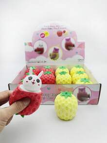 1/4个可爱卡通小猪爆炸玩具，趣味搞怪礼物，适合儿童、青少年和成人，可作为减压玩具，可爱卡通设计，适合旅行和玩耍，适合自闭症儿童，适合作为复活节、万圣节、感恩节、生日礼物，挤压式趣味新奇玩具，蓝色适合男孩，粉色适合女孩，适合放入复活节篮子和圣诞袜中。（手工涂漆部分可能存在轻微错位。） - 彩色 - 查看 10