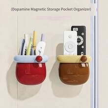 ZHGEE Dopamine Magnetic Storage Box, Desk Organizer Box, Ins Style Office Supplies - Multicolor - View 2