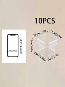 10/20/50pcs Square Mousse Cake Box, Tiramisu Dessert Packaging, Cake Shop Display Trifle Cup 300ml - Clear - View 8