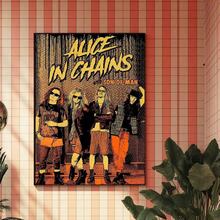 1张复古乐队A-Alice In Chains经典海报，现代防水高清海报，精美家居装饰，房间墙面装饰无框帆布画，卧室、客厅、走廊的理想礼物，墙面艺术，墙面装饰，生日毕业家居装饰，装饰品，无框 - 333 - 查看 24