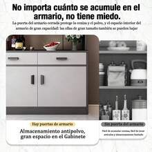 Bufetera Credenza Moderna Bufetera Mueble Madera Aparador - Multicolor - Ver 8