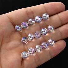 4/6/8/10/12/16mm Classic Rainbow Sequin Beads, 6-16mm Mermaid Shiny Resin Loose Beads For DIY Jewelry Making, Phone Charms, Pendants, Bracelets - AB Lottery - View 4