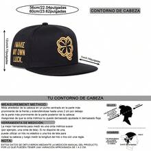 Gorra Hip Hop Unisex con Bordado Lateral de Trébol de Cuatro Hojas y Letras, Ajustable para Deporte al Aire Libre con Protección Solar, Ideal para Ocio, Viajes, Turismo, Playa y Vacaciones en Primavera y Otoño - Multicolor - Ver 2