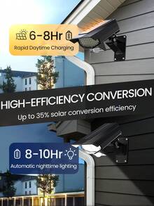 2 Pcs Outdoor Motion Sensor Solar Lights 64 LEDs Spotlight With Remote Controller FloodLights Outdoor IP67 Waterproof, Wireless Dummy Decoy Fake Security Camera,Solar Powered Security Light For Porch Garden Patio Driveway - 2 Pcs - View 8