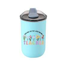 1pc 12oz Stainless Steel Oval Insulated Tumbler With Lid, Portable Travel Mug, Suitable For All Seasons, Teacher's Day Gift - Color - View 12