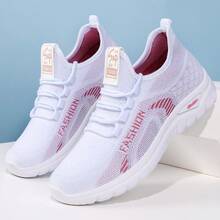 New Casual Sports Shoes For Spring 2026, Featuring A Lace-Up Design, EVA Material, Breathable Mesh Upper, Stylish Appearance, Fashionable Color Scheme, Versatile And Easy To Match, And A Thickened Sole. New Arrival Now. - trắng - Xem 4