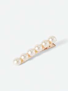 Opalesca 20pcs Women's Elegant Faux Pearl Inlaid Flower & Heart Design Hair Clips, Versatile For Daily And Party Use, Recommended Gift For Back To School Season, Claw Clips, Hair Claws, Hair Slide, Hair Barrettes, Flower Hair Accessories, Vacation Outfits Woman - Multicolor - View 7