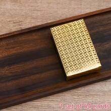 1 Box 54pcs Gold Foil Playing Cards | Premium Glossy Texture & Durable Design, Sturdy Storage Box | Suitable For Card Games, Magic, Pranks | Essential For New Year Party, Graduation Gift, Gift For Friends, Couples, New Year, Wedding, Easter, Suitable For All - Multicolor - View 9