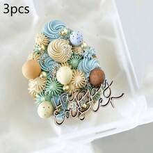 1pc/3pcs/6pcs Wooden Rabbit Easter Cake Decorations, Suitable For Easter Theme Party DIY Cake, Dessert, Baking Decor - Multicolor - View 12