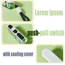 2pcs Portable  Small Medicine Dispenser Mini Compartment Organizer Seven Days Medicine Small Box - Nhiều màu - Xem 3