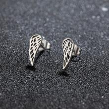 1Pair Stainless Steel Angel Wings Earrings For Women Simple Feather Earrings Fashion Ear Party Jewelry,Suitable For Daily Wear - GED516 - View 15