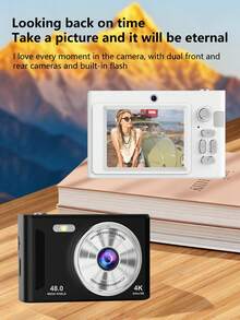 Máy ảnh kỹ thuật số dành cho học sinh, máy ảnh du lịch nhỏ gọn độ phân giải cao CCD kiểu cổ điển dành cho người mới bắt đầu, món quà tốt nhất cho sinh nhật, Giáng sinh, lễ tốt nghiệp. - Nhiều màu - Xem 7