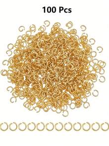 100/300/500pcs Multi-Color Stainless Steel Plated Lobster Clasp Claw Clasp, Open Ring Suitable For Bracelet Necklace Chain, DIY Jewelry Making Supplies - Multicolor - View 13