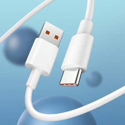 White PVC 1/2pcs USB Data Cable, 3.3FT/100cm High Speed Charging & Data Transfer Cable, Compatible With IPhone 17/16 Pro Max/16 Pro/16 Plus/16/15, S25/S24/S23, White Women's Day Gift