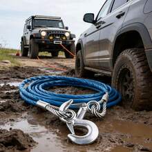 Random Color Heavy Duty Tow Strap, Towing Rope For Off-Road Vehicle Recovery - A - View 3