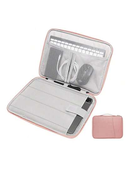 DANYCASE 适用于 11-13.3 英寸 iPad 的平板电脑保护套，兼容 iPad 11/10/9/8/7 和 Air/Pro，带提手、口袋、公文包式提手、拉链内衬、防震保护套，秋季大学必备，女士保护套，笔记本电脑内衬，返校必备