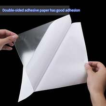 20 Sheets A4 Size 8.3x11.5 Inch Clear Double Sided Adhesive Tape Sheets, Super Strong Sticky Tape, DIY Art, Craft, Home Decorati - 隨機風格 - 查看 3