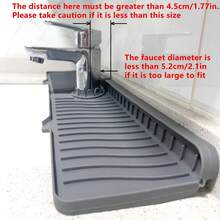 1pc Silicone Tap Splash Guard - Foldable, Anti-Slip, Textured Surface, Suitable For Kitchen And Bathroom Sinks, Multiple Compartments To Prevent Spilling, Bathroom Sink Mat | Foldable Design | Silicone,Teacher's Day, World Cup - Multicolor - View 9