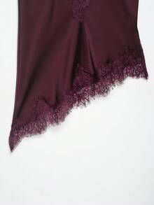 DEEKA New Arrival Women's Fashion Lace Decor Camisole Top Summer - Red Violet - View 10