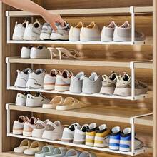 1 kệ đựng giày có thể mở rộng - Kệ kim loại tiết kiệm không gian với các ngăn điều chỉnh được, thiết kế cổ điển cho gia đình và văn phòng, không cần lắp ráp, tủ đựng giày. - Nhiều màu - Xem 8