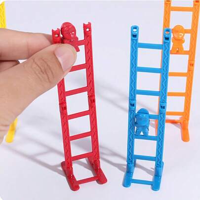 4/10/15pcs Classic Flip Stunt Climber Toys, 4pcs Colorful Flip Stunt Climber Game Toys, Made Of PP Material, Fun Climbing Stairs Figurines, Suitable For Travel Toys And Classroom Rewards, Great For Desk Stress Relief And Funny Prank Gifts