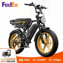 Electric Bike, Removable Batterywith ,Electric Bicycle For Adults, 20''x 4.0 Tire E Bike Hydraulic Brakes - 黃色 - 查看 6