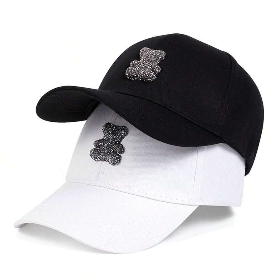 1 pièce Casquette de baseball femme motif panda, chapeau de mode de rue décontracté pour le printemps/automne, extérieur, voyage, vacances à la plage, fêtes - Multicolore - Voir 1