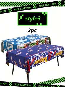 Marvel 派对桌布套装 – 独家设计，饰以活力四射的超级英雄图案，包含 1-2 件防水桌布，是派对装饰、复古游戏聚会和收藏展示的理想之选，为任何粉丝的派对布置增添趣味和活力。 - 彩色 - 查看 9