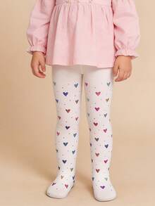 Colorful Dance Tights, Colorful Butterfly & Star Printed Stirrup Tights For Kids, Soft & Comfortable, Colorful Printed Tights - Multicolor - View 19