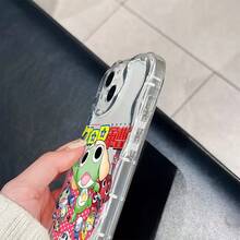 Funda paraóvil: Funda Cute K-Keroro G-Gunsou Compatible con 17 16e 16 15 14 13 12 11 Pro X XR XSMAX 8 Plus,  Caídas, Cubierta Trasera Suave de TPU17  17promax - transparente - Ver 4
