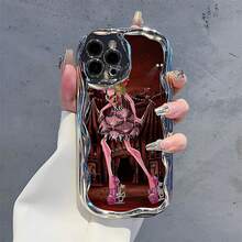 Muñeca  con atuendo de circo. Esta elegante funda para teléfono es compatible con Samsung, Apple, OPPO, , etc. Fabricada en TPU flexible, resistente a golpes y arañazos, ofrece una excelente protección contra caídas y un agarre cómodo. Es un regalo ideal para familiares, amigos y seres queridos, y una opción perfecta para festivales. - Plateado - Ver 5