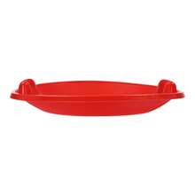 SENDERPICK 1PCS Downhill Snow Scooter Snow Sled Round Snow Sled - Red - View 3