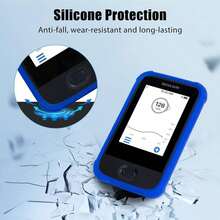 Dex Com G6 Receiver Case Silicone With 20PCS Transparent Patches - Dex Com G6 Sensor Shockproof Anti-Drop Protective Case By YOUSHARES - Blue Case_patch_20 - View 5