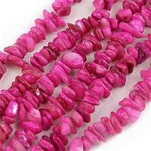 1 pieza Hebra de cuentas de piedra de concha de colores de 8X5mm, cuentas sueltas de estilo hawaiano de playa de verano para pulsera, collar, accesorios de llavero DIY hechos a mano - Conchas y grava - Ver 12