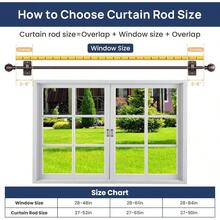 ENJOYBASICS No Drill Curtain Rods Window 28 To 60 Inches, 5/8 Inch Diameter Renter Friendly Drapery Rod With Adhesive Brackets Without Drilling, Adjustable From 27 To 65 Inches, Bronze - 粉色2件 - 查看 8