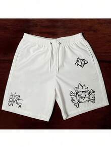 Bermuda Masculina Estampa "Urso Rip" – O Visual dos Blogueiros para o Verão - Branco - Visão 1