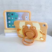 Children's Tablet PC Case 360 Degree Rotating Stand Silicone Tablet Cover, Teddy Bear Bread House Series, Fits Models: Mini12345 Universal/Mini67 Universal/IPad5 IPad6 Universal - Little Bear Bakery - View 7